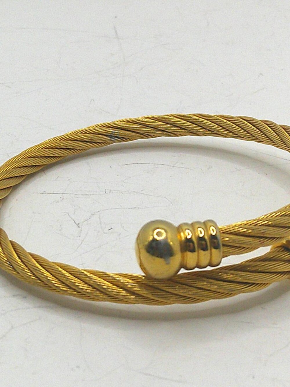 Goldtone Rope Wrap Bracelet